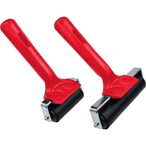 Hot 2 Pcs Rubber Roller Rubber Brayer Glue Roller Tools for Printmaking Stamping Wallpaper Gluing Application 6 and 10 cm