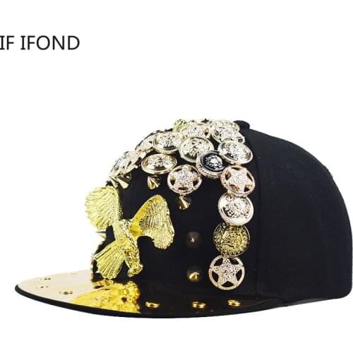 2020 NEW Metal skull Baseball Cap Adjustable hip-hop cap Snapback Hats for men and women