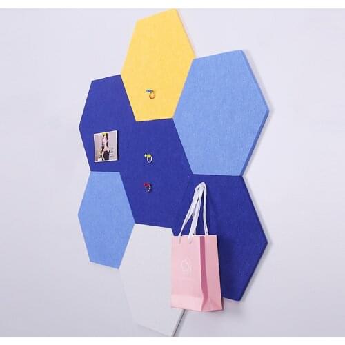 New INS HOT Eco-friendly 9MM Felt Fabric Dedigner DIY Handmade Photos Wall Thick Stiff Fieltro Para Manualidades Large Hexagon