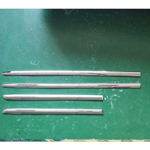 4pcs ABS Chrome SIDE MOULDING COVER for Ninth-generation Toyota Corolla 2003-2008 Fielder 2005 Trim Kit Styling Accessories