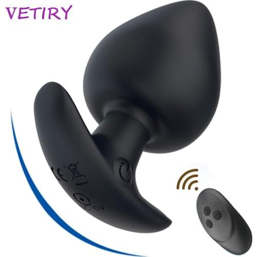 Anal Vibrator for Men 10 Speed Gay Prostate Massager Dildo Butt Plug Wireless Remote Control G spot Vibrator Sex Toys for Woman