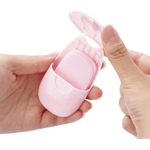 Scented Soap Paper 50pcs/box Disposable Convenient Bathing Washing Hand Mini Cleaning Soap Sheet Travel Portable