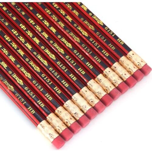 Pencils Non-toxic Black writing Standard Pencils HB Professional Chancery School For Drawing Painting 10Set 12Pcs