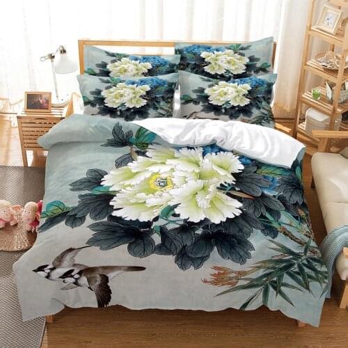 Bedding set duvet cover set 3d bedding digital printing bed linen queen size bedding set fashion design
