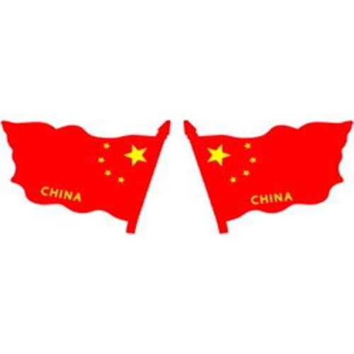 Red Flag Car Stickers Small Flagpole Red Flag Stickers Car Patriotic Car Stickers China Flag Car Sticker Hot