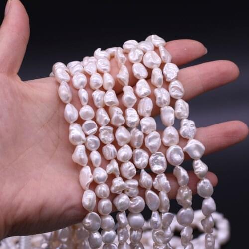 Natural Freshwater Pearls Medium Regenerated Beads for Necklace Bracelet Accessories Jewelry Making DIY for Women Size 7-9mm