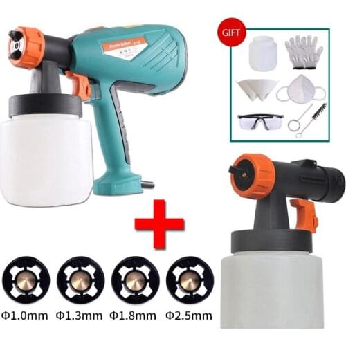ZJMZYM New Arrival SG9617S High Atomization Electric Spray Gun Advertising Sprayer Paint Spray Gun 220-240v 650W 100DIN-S 800ml