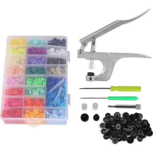 New Fastener Snap Pliers Button T-5 Plastic Resin Snap Press Stud Cloth Diaper