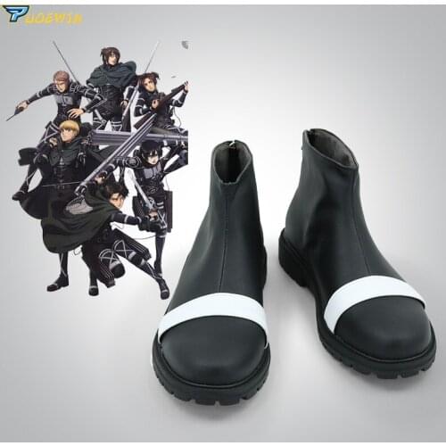 Attack on Titan Mikasa Ackerman Cosplay Shoes Boots Carnival Halloween Christmas Shoes