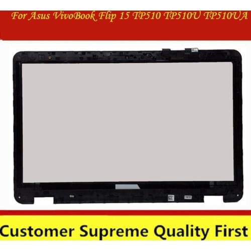 For Asus VivoBook Flip 15 TP510 TP510U TP510UA touch with frame BEZEL 15.6" touch screen