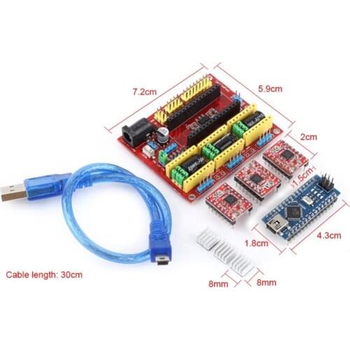 CNC Shield V4 Expansion Board With Nano A4988 For Ramps 1.4 3D printer kit