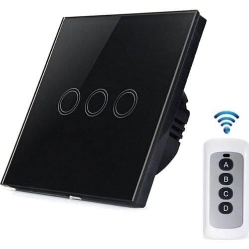 RF433 WIFI Glass Panel Touch Screen 60Hz Tempered Glass Remote Control Wall Switch LED Light Touch Switch Smart Switches