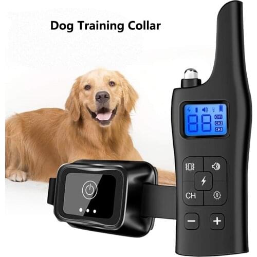 New dog trainer barking Stop Equipment 800M Waterproof Remote Control Electric dog training Collar Pet Shock Vibration Tool