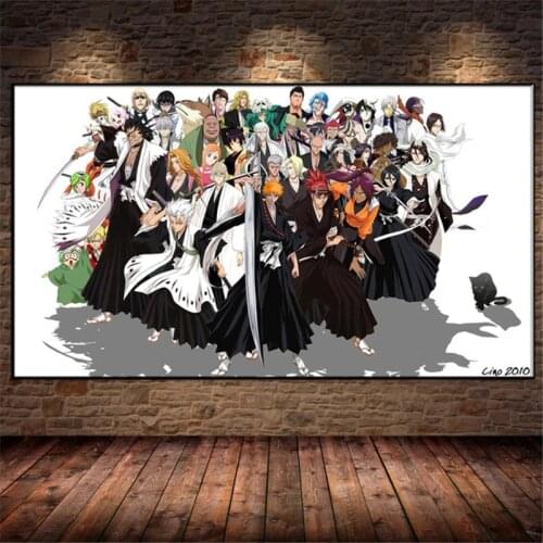 Japanese anime canvas painting anime abstract nordic style childrens room poster home decoration printing wall art pictures