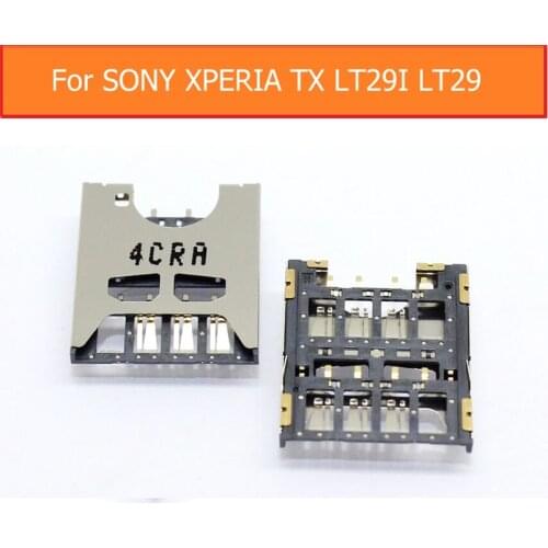 100% Genuine Sim Card tray For Sony Xperia TX LT29i lt29 Sim Card slot For Sony LT29i LT29 Sim card reader holder replacement