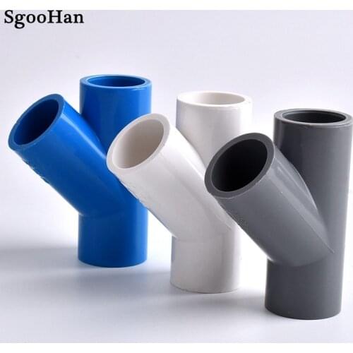 2~20pcs I.D. 20/25/32/40mm PVC Pipe Y-Style Tee Connector Garden Irrigation Aquarium Fish Tank Watering Adapter Fittings Joint