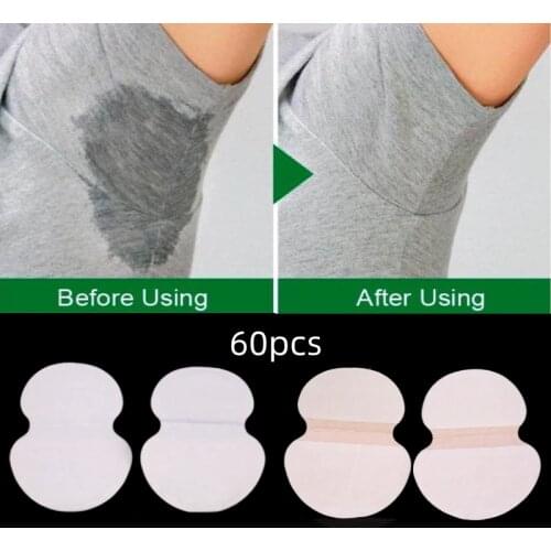 20/60Pcs Disposable Armpits Anti Sweat Pad Deodorant Lining Underarm Gasket Antiperspirant Sweat Shield Absorbing Sticker Unisex