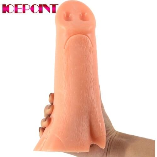 22.9*7cm Long Pig Nose Dildo Big Soft Penis Female Masturbation for Vaginal Anal Sex Toys for Women Adult Shop