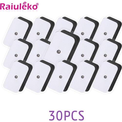 30P Terapia Massageador Tens Pulse Physical Therapy Electrode Pads For Tens Acupuncture Digital Body Massager Machine 3.5mm Plug