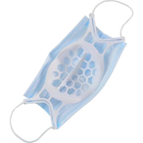 3D Face Mask Bracket Mouth Separate Inner Stand Soft Silicone Holder Frame Mask Inner Support Frame Breathable Waterproof Mask