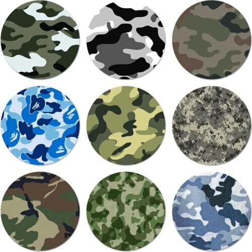 58mm Camo Camouflage Fashion Icons Pins Badge Decoration Brooches Metal Badges For Clothes Backpack Decoration
