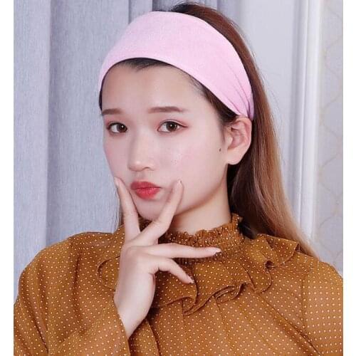 60pcs/lot DIY Simple Multi Doing The Month Headcloth Wide Yoga Absorb Sweat Soft HeadBands Hair Styling Tools Accessory HA1245