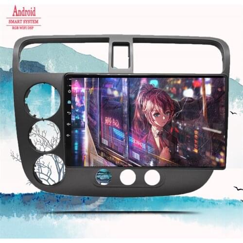 Car Radio Multimedia Player For Honda Civic 7 2000 2001 2002 2003 2004 2005 2006 Android 10.0 GPS Navigation 2 din DVD Head Unit