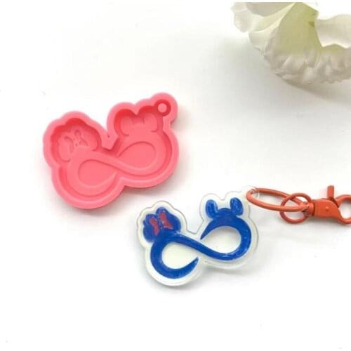 Keychain Epoxy Resin Mold Earrings Pendant Casting Silicone Mould DIY Crafts Jewelry Casting Tools