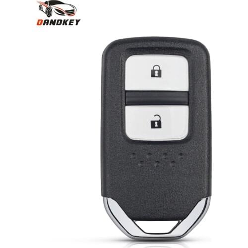 Dandkey Replacement Remote Smart Car Key Shell Case For Honda Jazz CRV Pilot Accord Civic Fit Freed HRV 2014 2017 2 Buttons