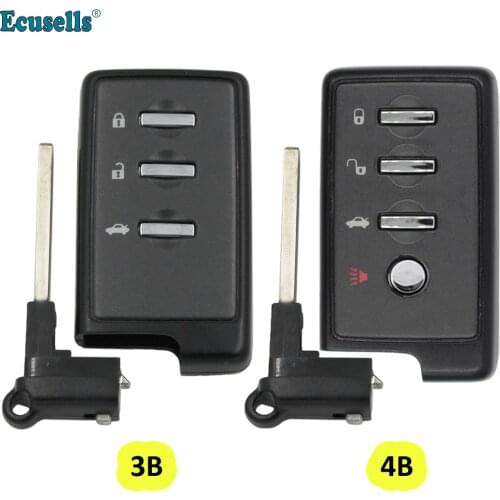 3/4 buttons remote car key shell case cover fob for Subaru Outback with DAT17 emergency key blade