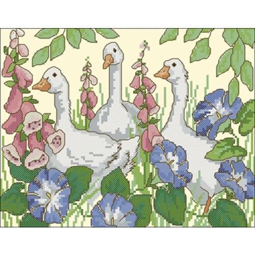 Gaggle patterns Counted Cross Stitch 11CT 14CT 18CT DIY Chinese Cross Stitch Kits Embroidery Needlework Sets