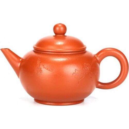 Zhuni Horizontal Pot Zisha Teapot Yixing Handmade Pot Kung-fu Teaware Purple Clay Drinkware For Puer Green Black Chinese Tea