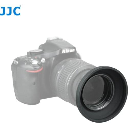 JJC Universal 1 Stage Collapsible Silicone Wide Angle Lens Hood 49mm 52mm 55mm 58mm 62mm 67mm 72mm 77mm for Canon Nikon Fujifilm