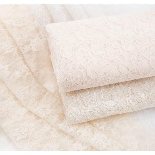 Lace Fabric By The Meter Water-soluble Hollow Mesh Coat Dress Wedding Dress Fabrics Embroidery Tulle Sewing Brocade Floral Black