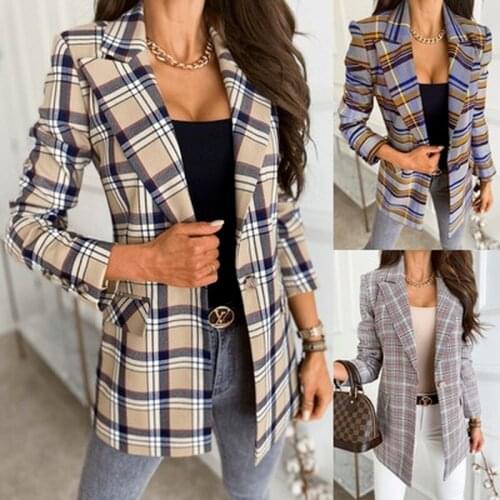 Lugentolo Women's Long Blazers