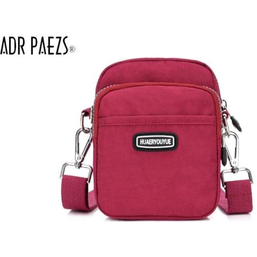 2020 New Women Handbags Waterproof Nylon Crossbody Shoulder Bags Multifunction Messenger Bag Flower Embroidery Back Pack Bolsas