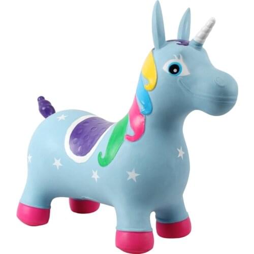 NEW Kids Animal Space Hopper Inflatable Jumping Horse Ride On Bouncy Play Toddler Toys - Large Size