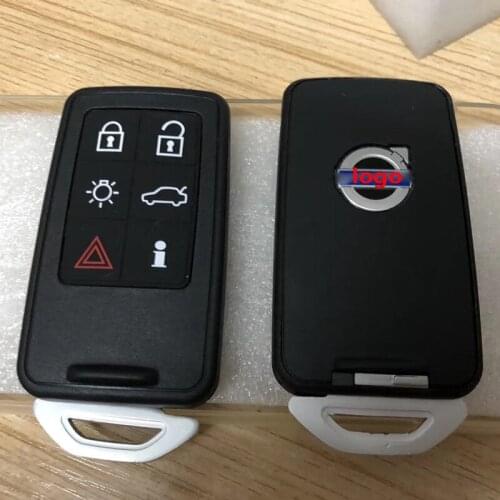 Original 6 Button Car Keyless Smart Remote Key 433Mhz for Volvo XC60 S60 V40 V60 S80 XC70 2009 - 2014 Keyless Smart Key Remote