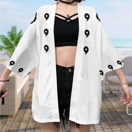 Anime Cloak Kimono Cardigan Robe Cospaly Costume Print Casual Coat