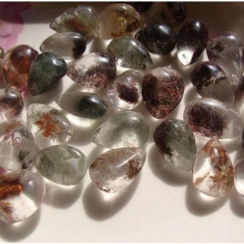 Random High Quality Stone Gem Natural Ghost Phantom Quartz Crystal Specimen Healing Stone Pendant Decoration Accessories