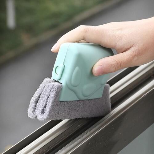 Window Cleaning Brush Window Groove Gap Cleaning Cloth Slot Cleaner Brush For Glass Door Floor Gap Household Cleaning Tool
