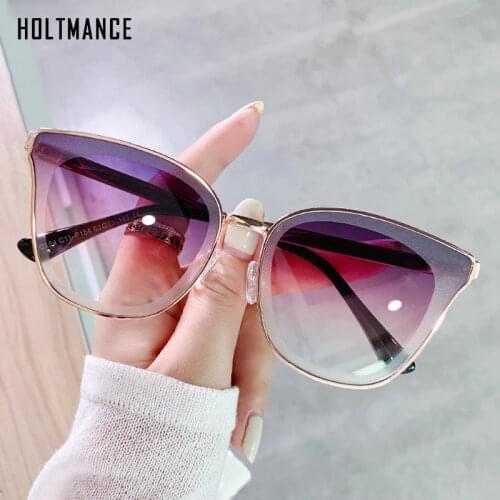 NEW Anti-UV Cat Eye Sunglasses Women 2021 Luxury Brand Designer Sun Glasses Fashion Vintage High Quality Shades For Women