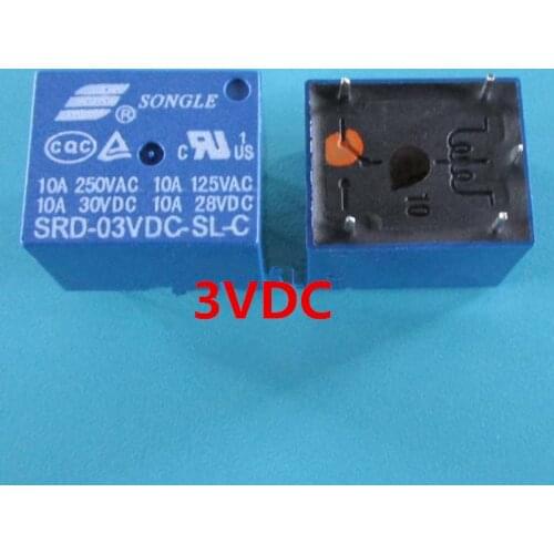 SRD-03VDC-SL-C SRD-05VDC-SL-C SRD-06VDC-SL-C SRD-09VDC-SL-C 3 V 5 V 6 V 9 V 9 V 10A 250VAC 5PIN T73