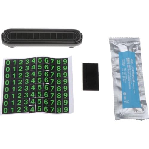 Car-styling Park Password Luminous Car Temporary Parking Card Stickers
