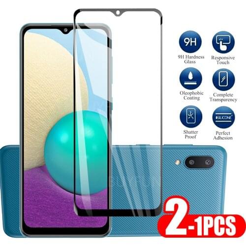 1-2PCS For Samsung A02 Screen Touch Glass Protector On For samsung a02 a 02 glass phone Protector Screen Tempered Glass 9H