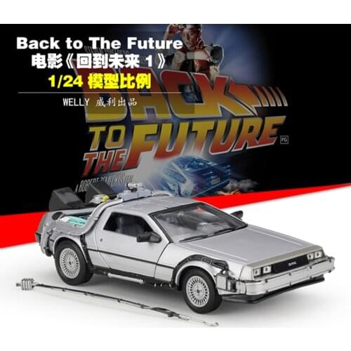 1:24 Dmc-12 Delorean Back To The Future Car Static Die Cast Vehicles Collectible Alloy Model Car Toys Boy Gifts Time Machine