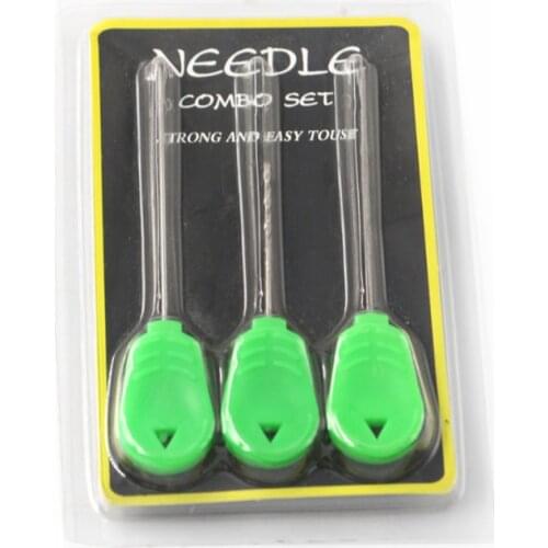1 Set/3 pcs Carp Fishing Accessories Boilie Needle Set Kit Tool Stainless Baiting Drill Stringer Needle Fishing Tool Pesca