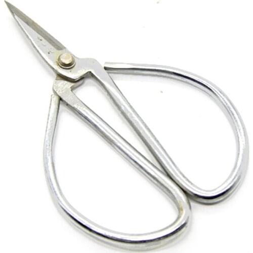2PCS Lot 107mm Wangwuquan Chrome Plated Forged Carbon Steel Mini Gardening Bonsai Scissors Free shipping White Scissors
