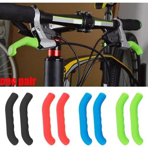 2 Pieces of Silicone Bicycle Handle Protection Cover Waterproof and Non-slip Universal Multi-color Brake Handle Protection Cover