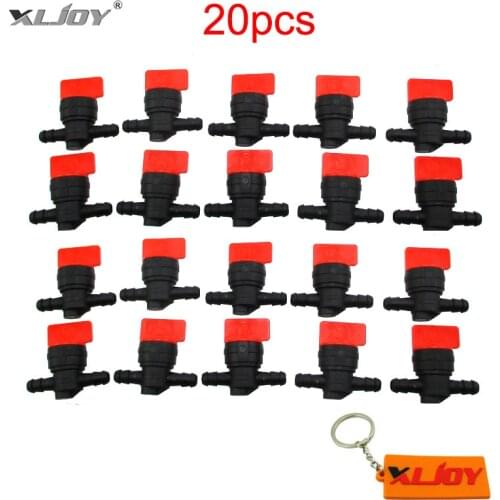 20pcs 8mm Plastic Inline Fuel Gas Cut Shut off Valve For 1/4" ID Fuel Line Honda Motorcycle For Briggs & Stratton 494768 698183